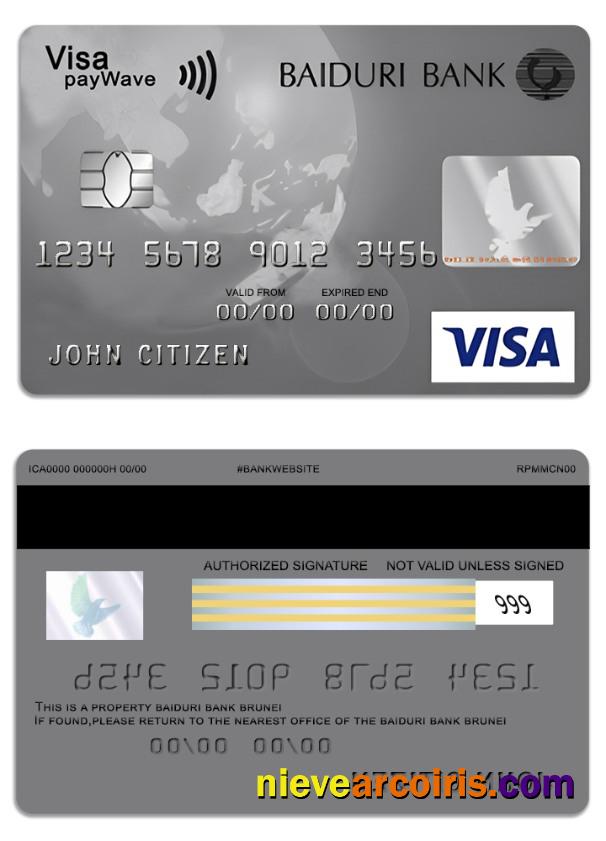Brunei Baiduri Bank Visa Classic Credit Card